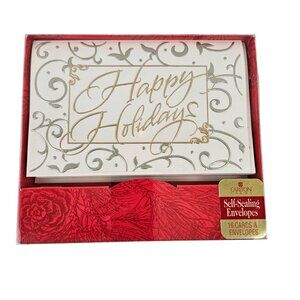 Carlton Cards Holiday Greeting Cards Set Of 12 With Self Sealing Envelopes